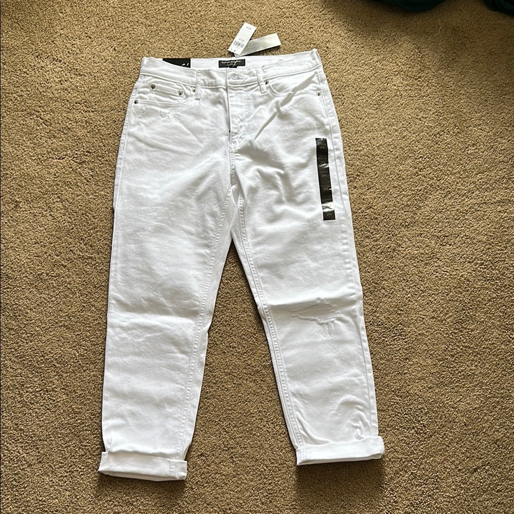 Banana Republic Crisp White Jeans